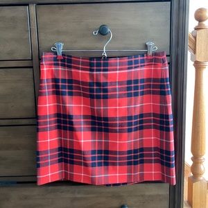 JCrew Mini Plaid Skirt
